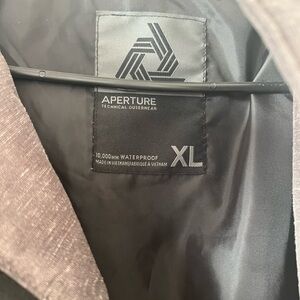 Aperture Technical Outerwear Ski Jacket - grey- Size XL- waterproof